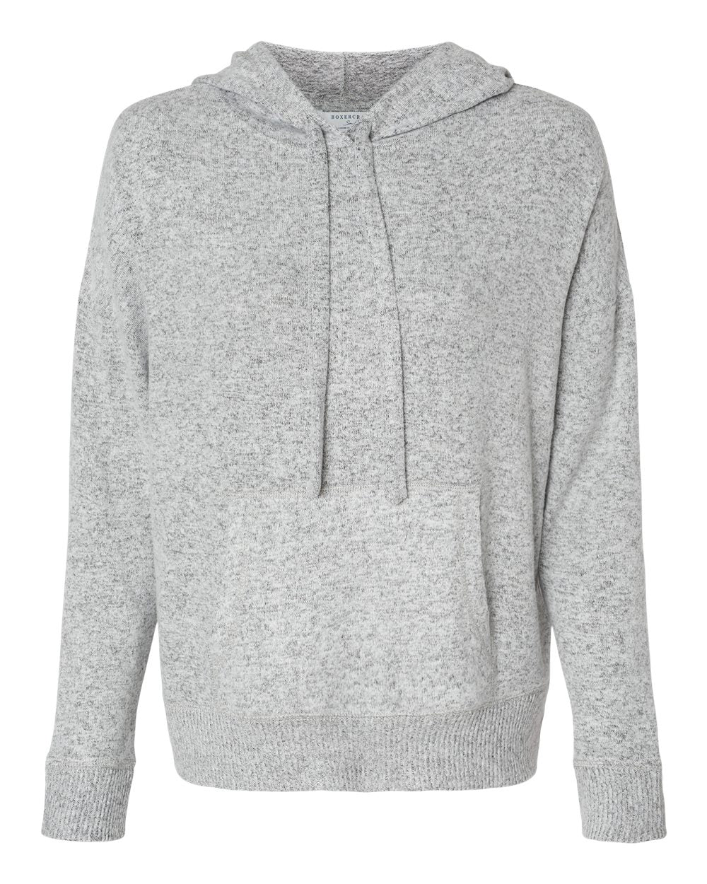 Boxercraft Women's Cuddle Fleece Hooded Sweatshirt. BW1501 - Oxford Heather