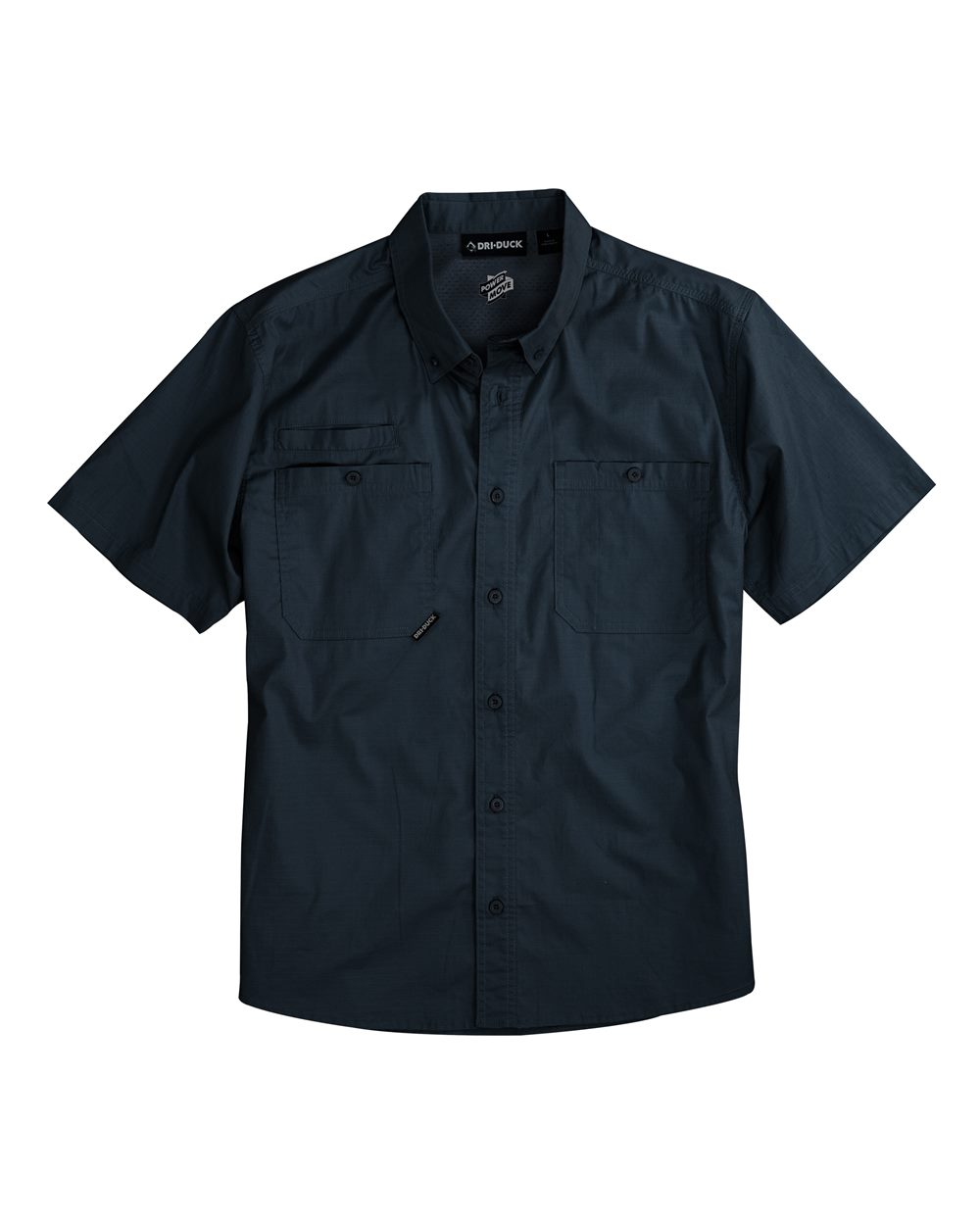 DRI DUCK Men's Craftsman Woven Short Sleeve Shirt. 4451 - Deep Blue