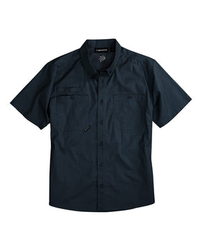 DRI DUCK Men's Craftsman Woven Short Sleeve Shirt. 4451 - Deep Blue