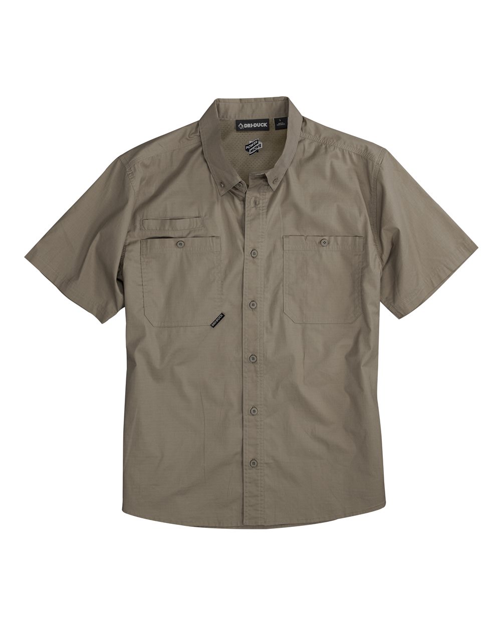 DRI DUCK Men's Craftsman Woven Short Sleeve Shirt. 4451 - Rope