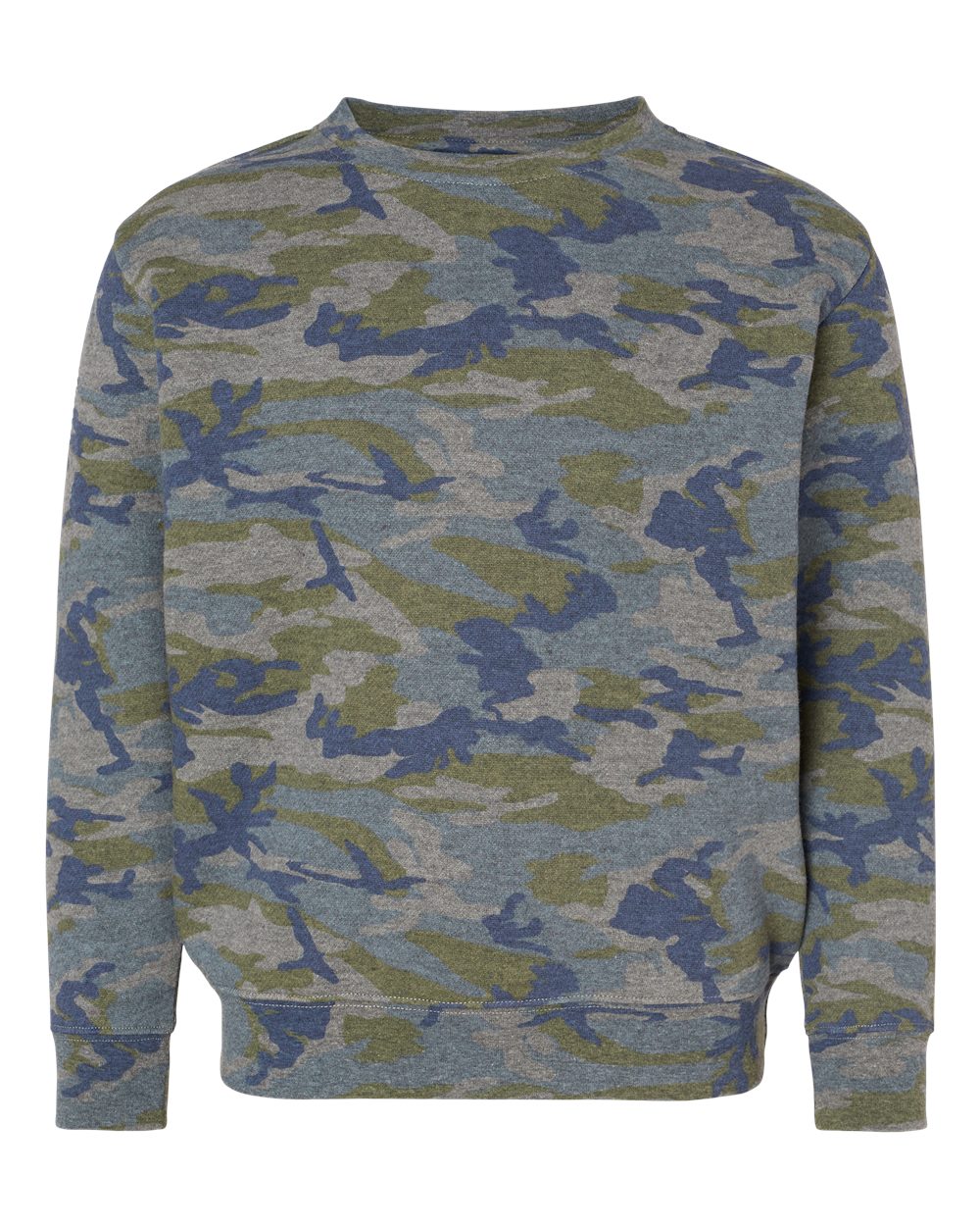 LAT Youth Crewneck Sweatshirt. 2225 - Vintage Camo