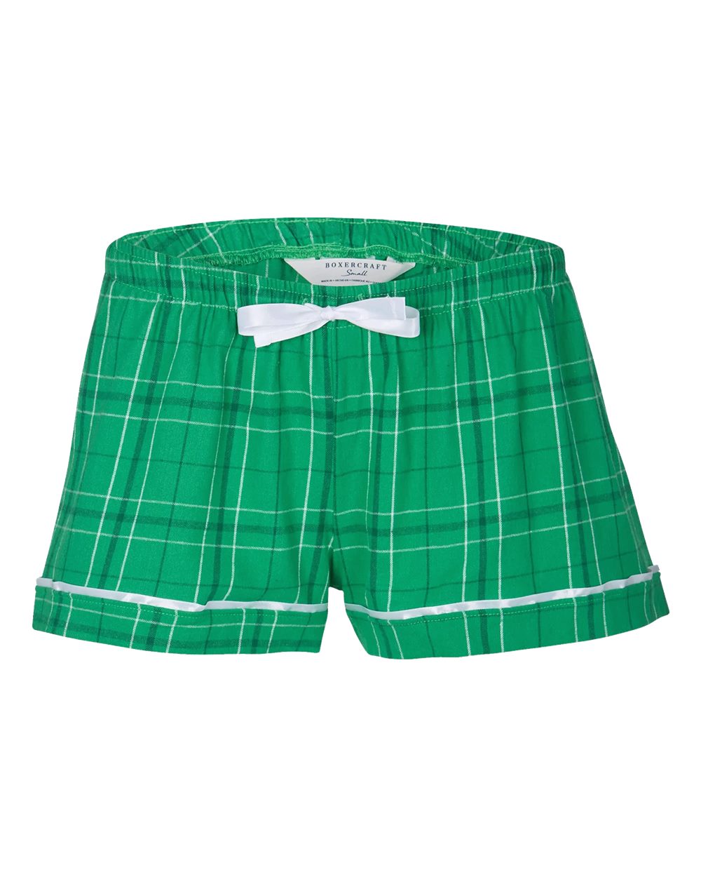 Boxercraft Women's Flannel Shorts. BW6501 - Kelly Field Day Plaid