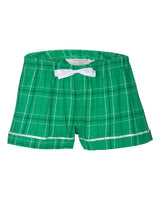 Boxercraft Women's Flannel Shorts. BW6501 - Kelly Field Day Plaid