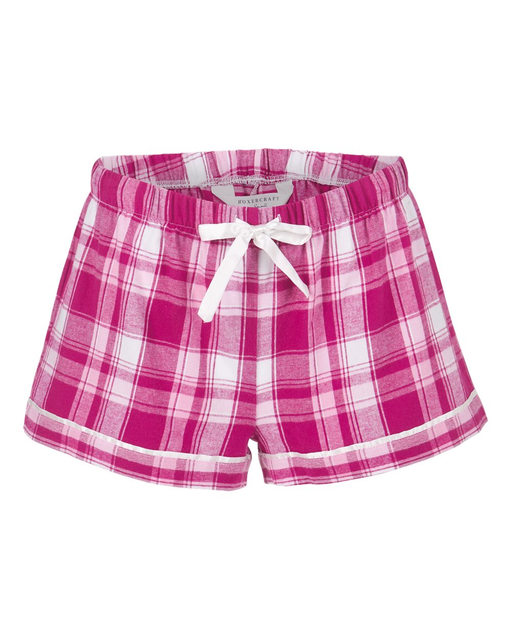 Boxercraft Women's Flannel Shorts. BW6501 - Orchid Sophia Plaid