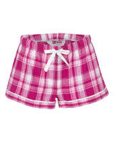 Boxercraft Women's Flannel Shorts. BW6501 - Orchid Sophia Plaid