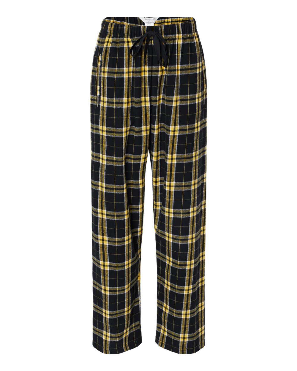 Boxercraft Women's Haley Flannel Pants. BW6620 - Black/ Gold