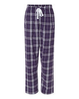 Boxercraft Women's Haley Flannel Pants. BW6620 - Purple/ White Plaid