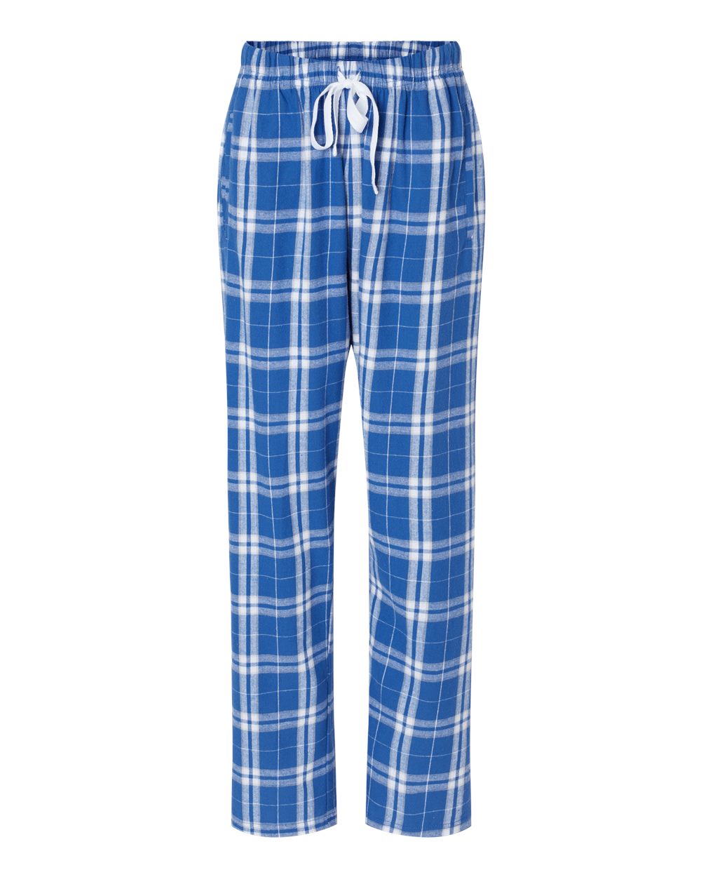 Boxercraft Women's Haley Flannel Pants. BW6620 - Royal/ Silver Plaid
