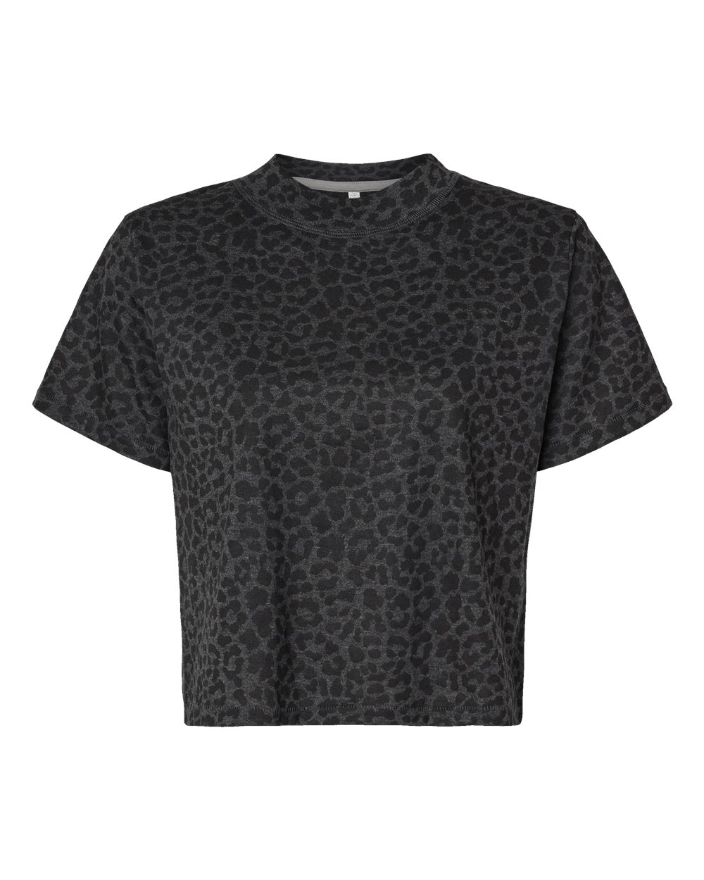 LAT Women's Boxy Tee. 3518 - Black Leopard