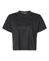 LAT Women's Boxy Tee. 3518 - Black Leopard
