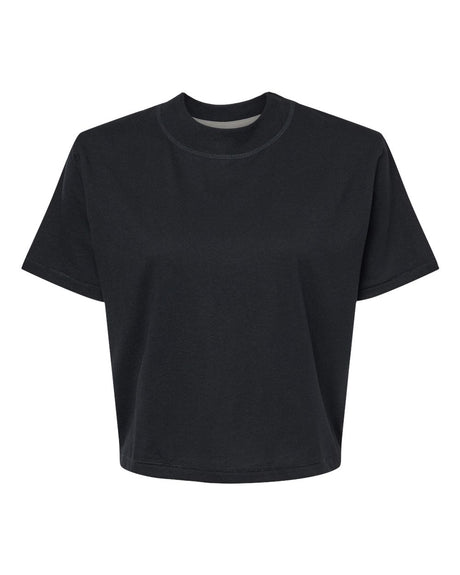 LAT Women's Boxy Tee. 3518 - Blended Black