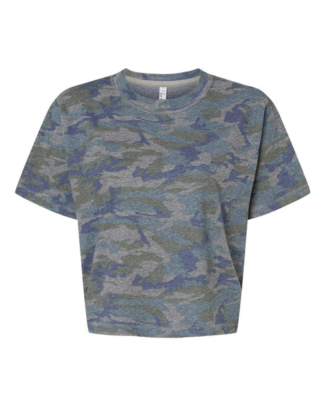 LAT Women's Boxy Tee. 3518 - Vintage Camo