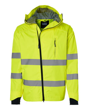 Kishigo Unisex Premium Black Series® Windbreaker. WB102 - Lime/ Black