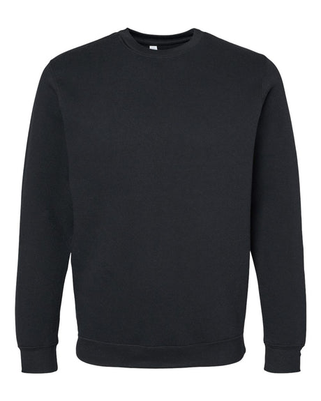 LAT Unisex Elevated Fleece Crewneck Sweatshirt. 6925 - Black