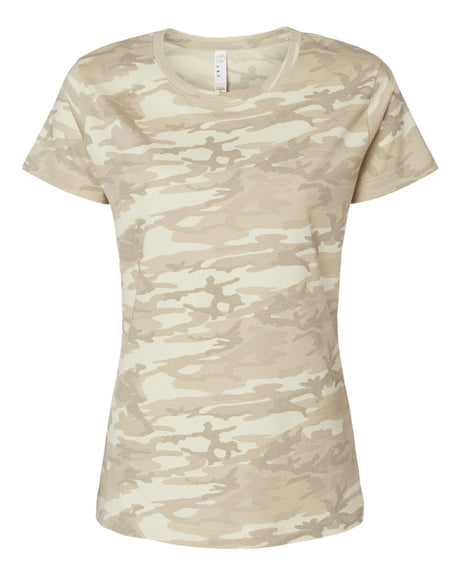 LAT Women's Fine Jersey Tee. 3516 - Natural Camo