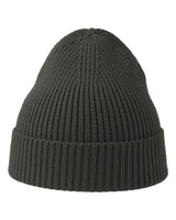 Atlantis Headwear Sustainable Fine Rib Cuffed Beanie. ANDY - Dark Grey