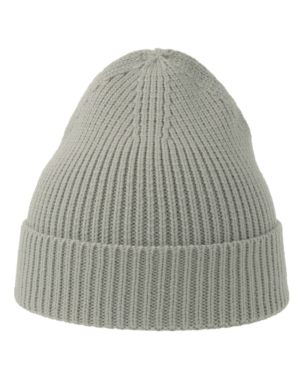 Atlantis Headwear Sustainable Fine Rib Cuffed Beanie. ANDY - Light Grey