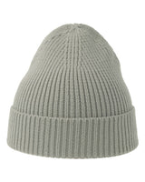 Atlantis Headwear Sustainable Fine Rib Cuffed Beanie. ANDY - Light Grey