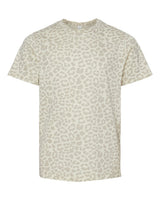 LAT Youth Fine Jersey Tee. 6101 - Natural Leopard