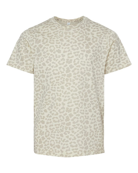 LAT Youth Fine Jersey Tee. 6101 - Natural Leopard
