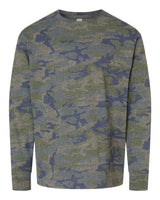 LAT Youth Fine Jersey Long Sleeve Tee. 6201 - Vintage Camo