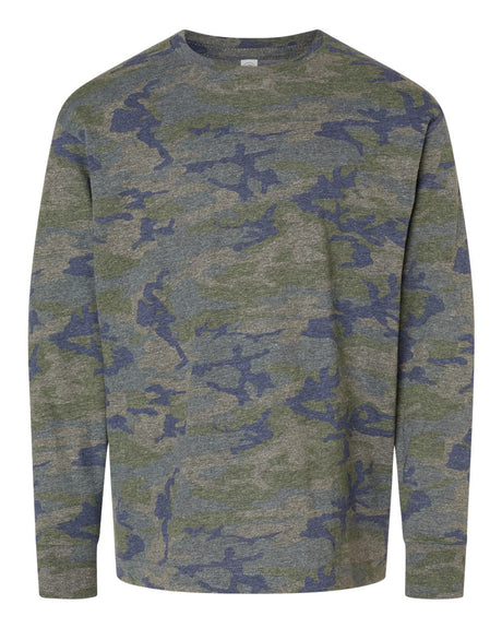 LAT Youth Fine Jersey Long Sleeve Tee. 6201 - Vintage Camo