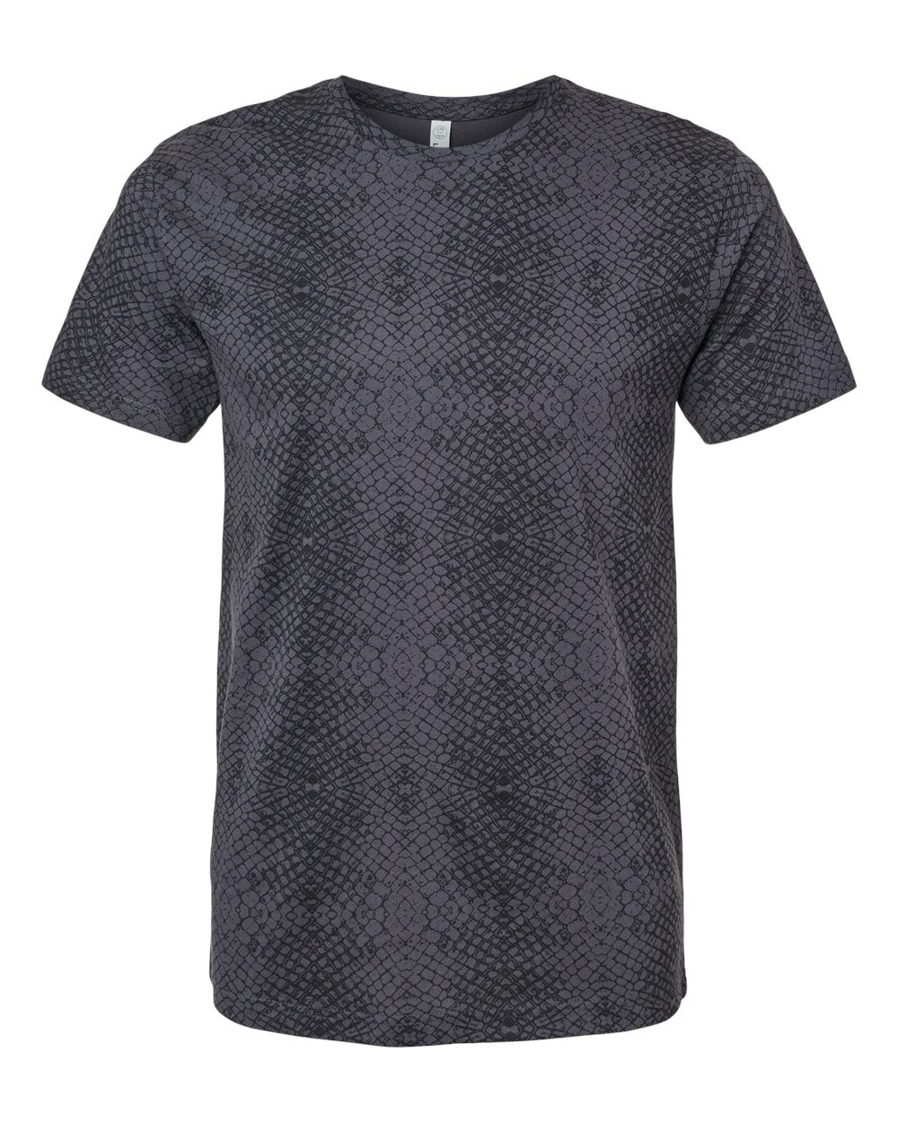 LAT Unisex Fine Jersey Tee. 6901 - Black Reptile