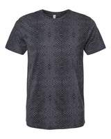 LAT Unisex Fine Jersey Tee. 6901 - Black Reptile