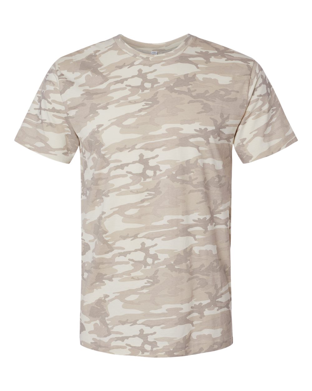 LAT Unisex Fine Jersey Tee. 6901 - Natural Camo