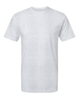 LAT Unisex Fine Jersey Tee. 6901 - White Reptile