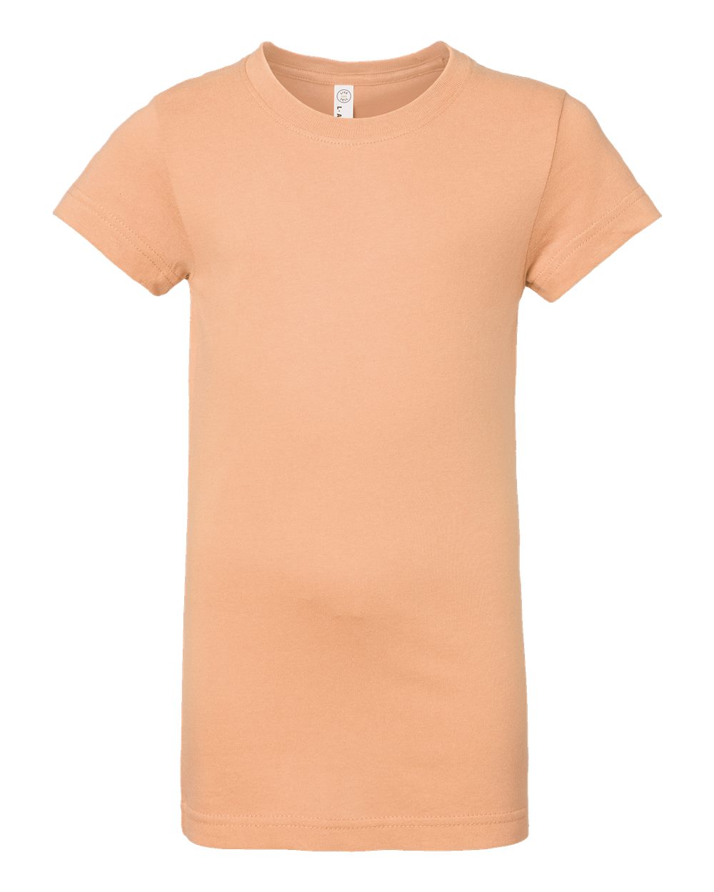 LAT Girls' Fine Jersey Tee. 2616 - Peachy
