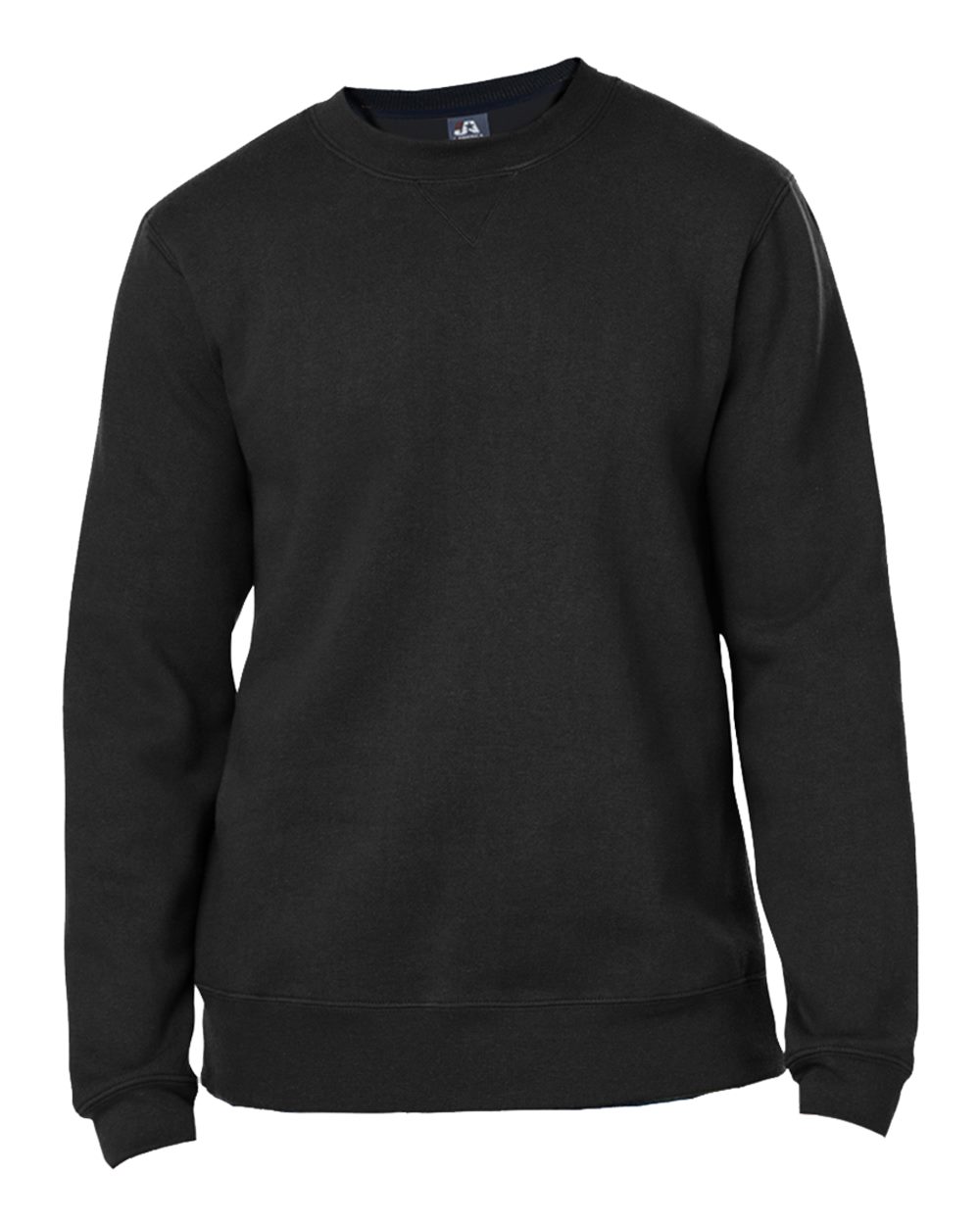 J. America Unisex Premium Fleece Crewneck Sweatshirt. 8424 - Black