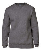 J. America Unisex Premium Fleece Crewneck Sweatshirt. 8424 - Charcoal Heather