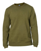 J. America Unisex Premium Fleece Crewneck Sweatshirt. 8424 - Military Green