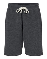 J. America Unisex Triblend Fleece Shorts. 8855 - Black Triblend