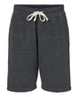 J. America Unisex Triblend Fleece Shorts. 8855 - Black Triblend