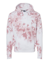 J. America Men's Tie-Dyed Fleece Hooded Sweatshirt. 8861 - Dusty Rose Tie Dye
