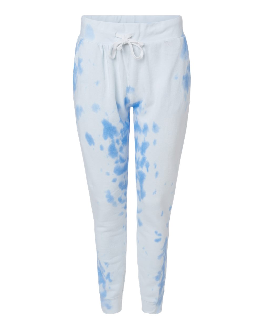 J. America Unisex Tie-Dyed Fleece Joggers. 8884 - Periwinkle Tie Dye