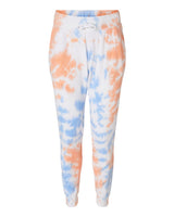 J. America Unisex Tie-Dyed Fleece Joggers. 8884 - Sunset Tie Dye