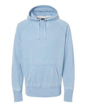 J. America Men's Vintage Zen Fleece Hooded Sweatshirt. 8915 - Chambray