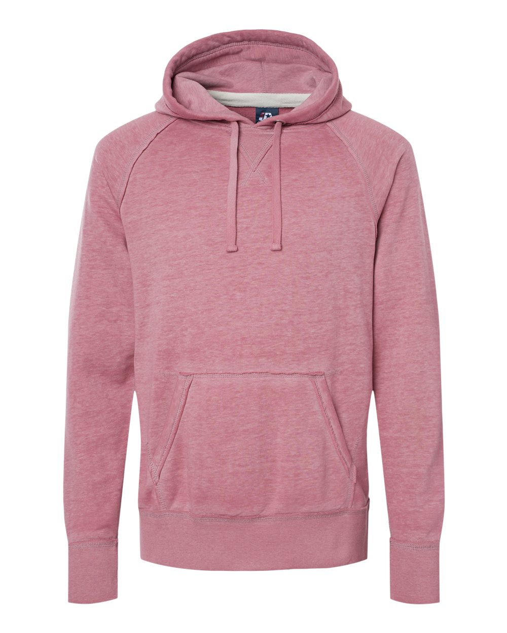 J. America Men's Vintage Zen Fleece Hooded Sweatshirt. 8915 - Rose