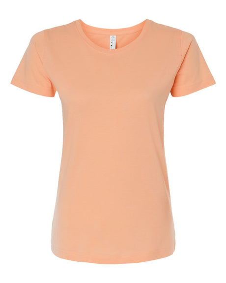 LAT Women's Fine Jersey Tee. 3516 - Peachy