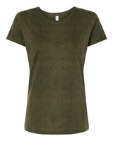 LAT Women's Fine Jersey Tee. 3516 - Green Reptile