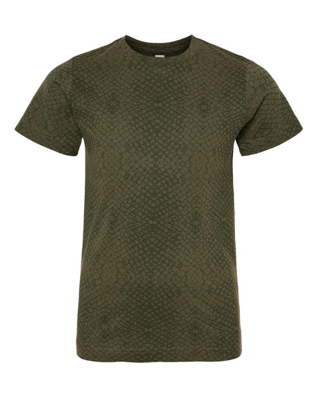 LAT Youth Fine Jersey Tee. 6101 - Green Reptile