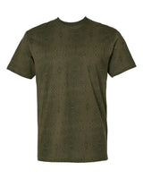 LAT Unisex Fine Jersey Tee. 6901 - Green Reptile