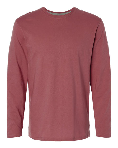 LAT Unisex Fine Jersey Long Sleeve Tee. 6918 - Rouge