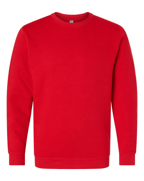 LAT Unisex Elevated Fleece Crewneck Sweatshirt. 6925 - Red