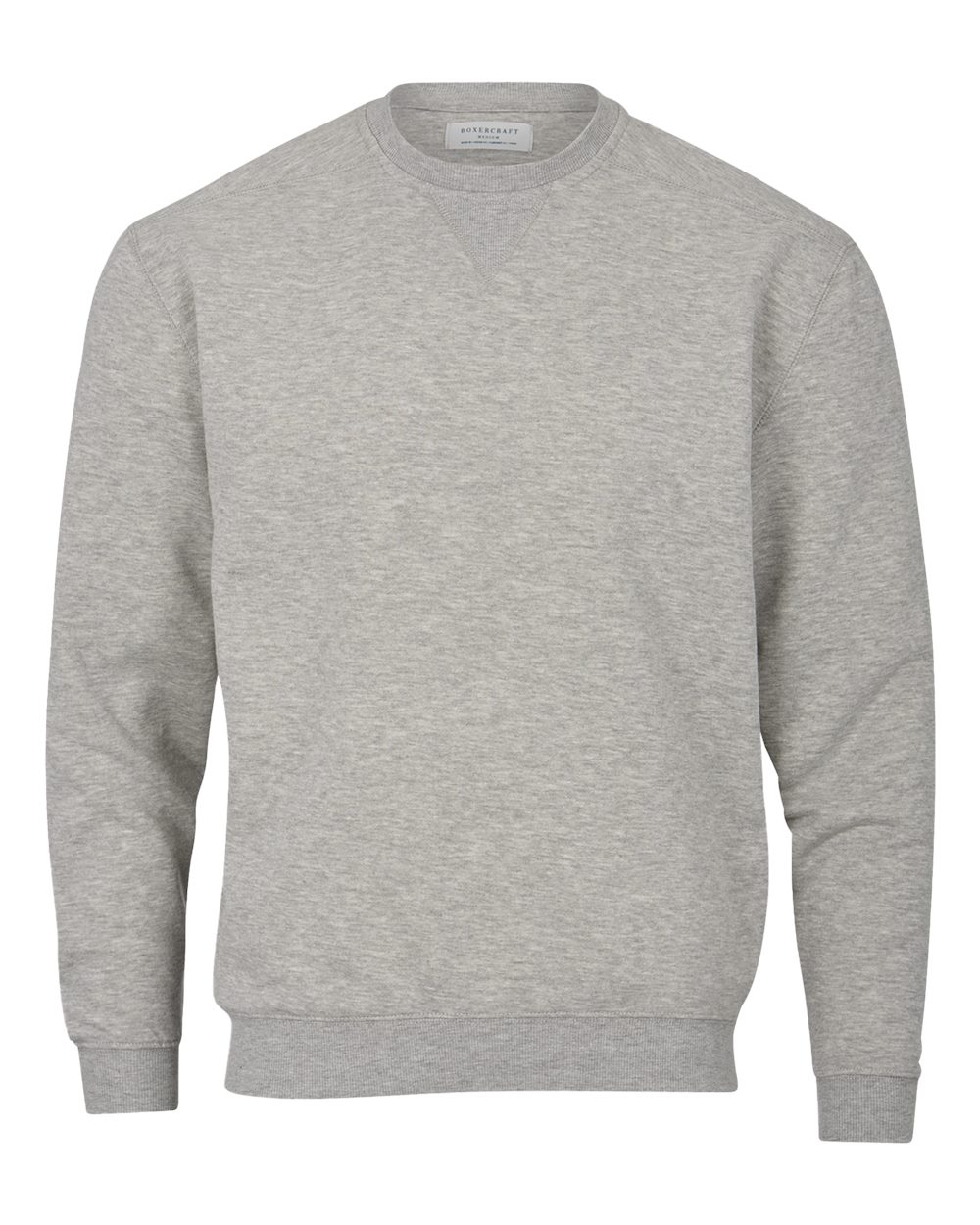 Boxercraft Men's Fleece Crewneck Sweatshirt. BM5101 - Oxford Heather