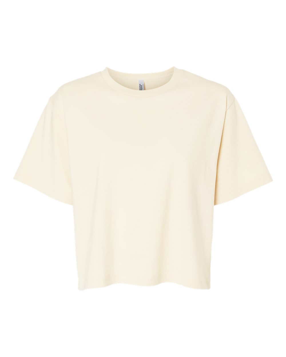 American Apparel Women's Fine Jersey Mid-Length Boxy Tee. 102 - Creme