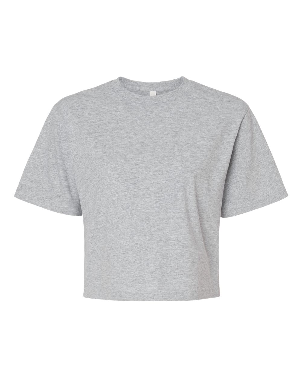 American Apparel Women's Fine Jersey Mid-Length Boxy Tee. 102 - Heather Grey